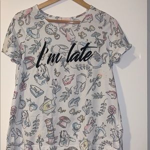 Alice in Wonderland Dinseyland Paris shirt